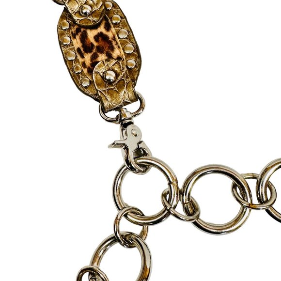 Kathy Van Zeeland Faux Leather Animal Print Adjustable Belt - 30" to 42" - Picture 3 of 8